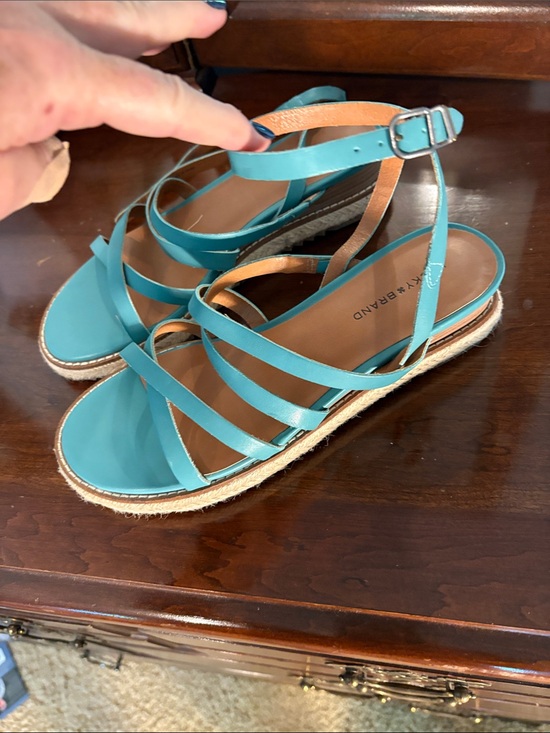 Lucky Brand Shoes - Lucky Brand Teal Strappy Espadrille Sandals